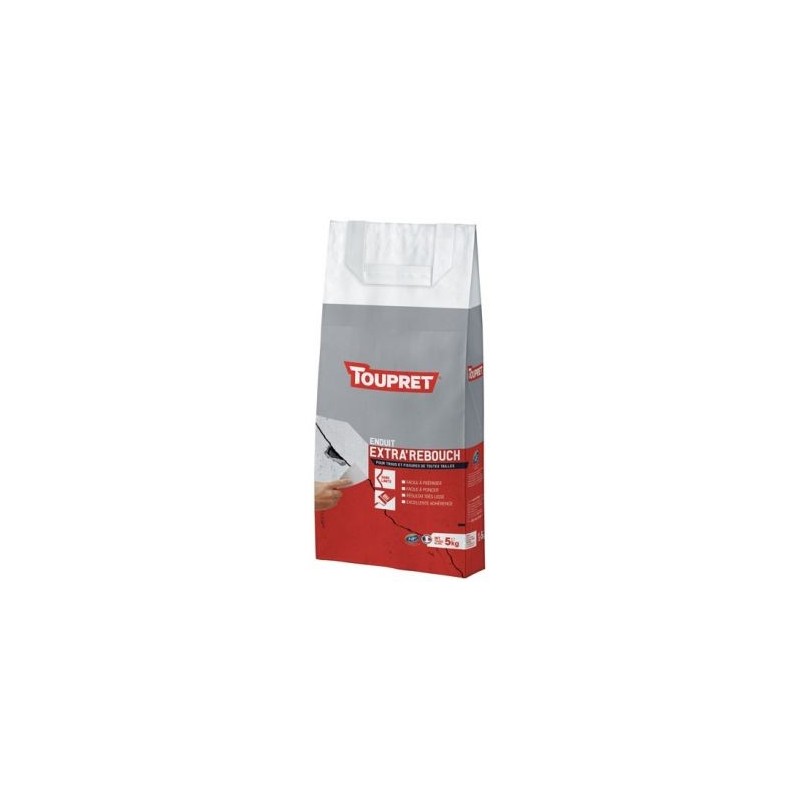 Toupret Enduit rebouchage intérieur poudre 5kg blanc