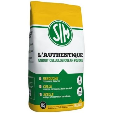 SIM Enduit rebouchage 5kg Sim L'authentique