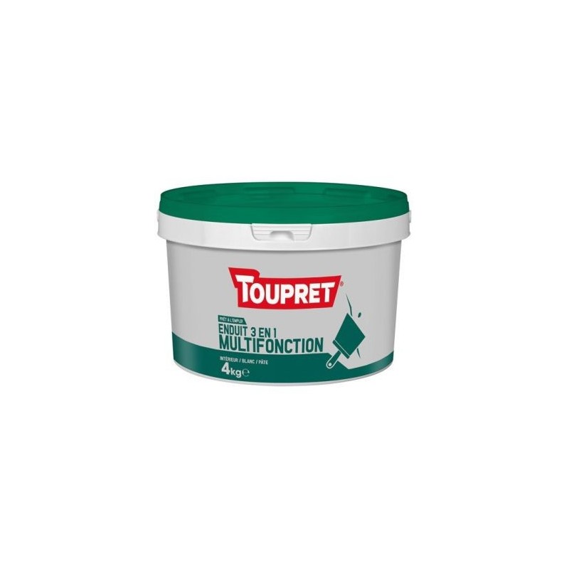 Toupret Enduit 3 en 1 multifonction pâte 4 kg