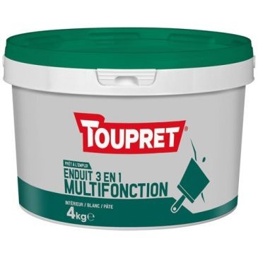 Toupret Enduit 3 en 1 multifonction pâte 4 kg
