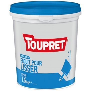 Toupret Enduit lissage intérieur pâte 1.5kg blanc