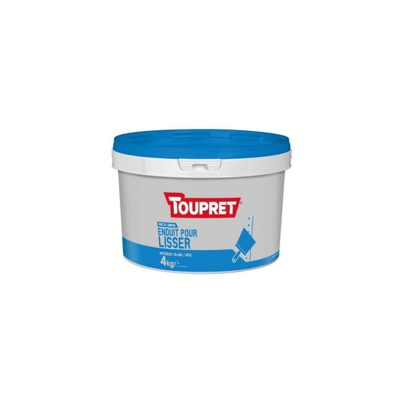 Toupret Enduit lissage intérieur pâte 4kg blanc