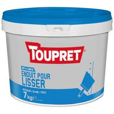Toupret Enduit lissage intérieur pâte 7kg blanc