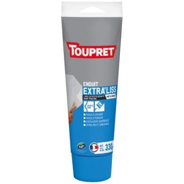 Toupret Enduit lissage pâte pour finitions intérieures tube 330g