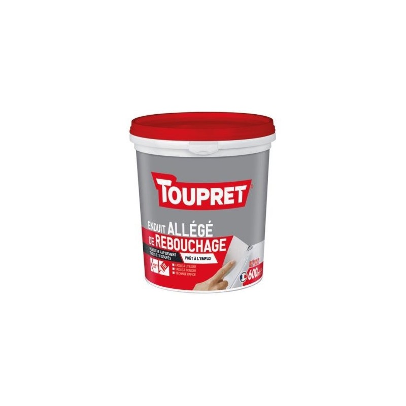 Toupret Enduit allégé de rebouchage intérieur 600ml