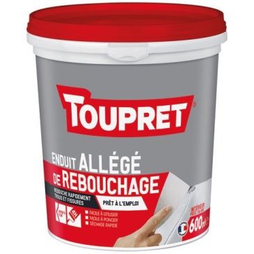 Toupret Enduit allégé de rebouchage intérieur 600ml
