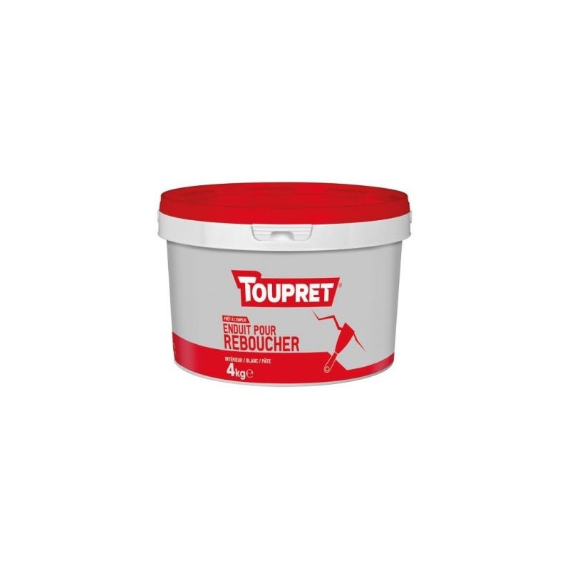 Toupret Enduit rebouchage intérieur pâte 4kg blanc