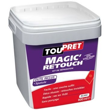 Toupret Magic'retouch enduit réparation 800ml +spatule Toupret GSB