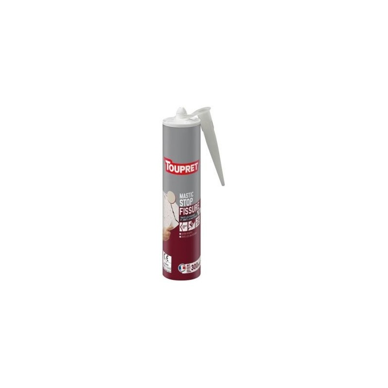 Toupret Mastic stop fissure intérieur extérieur ton pierre 300g