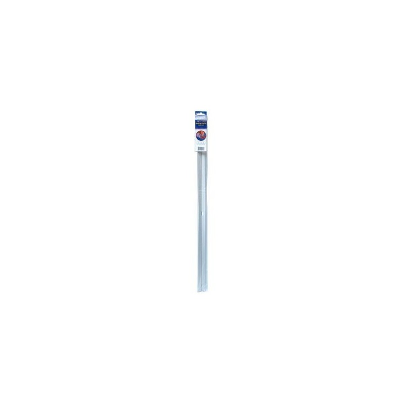 MISTRAL Bas de porte à clips 83cm anodisé argent