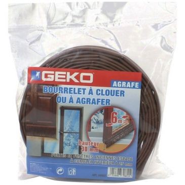 Geko Joint à clouer ou agrafer 30mmx6m marron