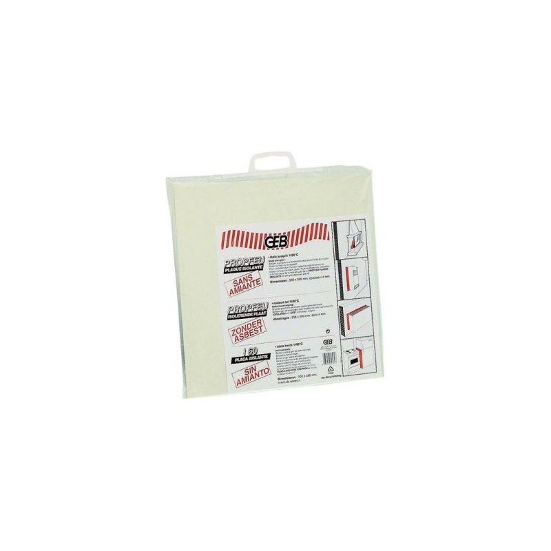 GEB Propfeu plaque isolation 500x500mm épaisseur 4mm