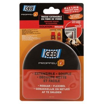 GEB Tresse fibre verre extensible Ø6mmx2.50m