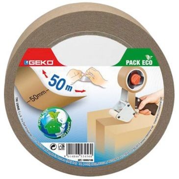 Geko Adhésif emballage 50mmx50m kraft