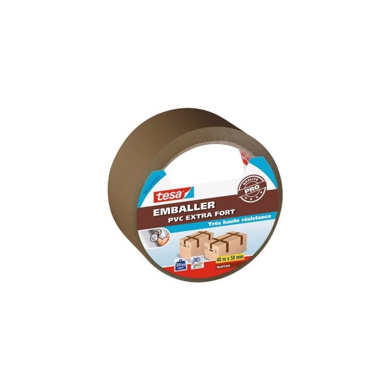 Tesa emballage PVC extra fort marron 40mx50mm