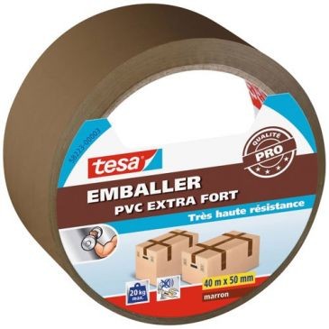 Tesa emballage PVC extra fort marron 40mx50mm