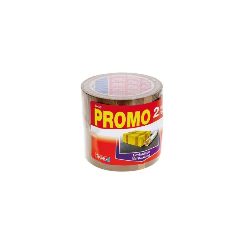 Tesa Promo emballage PP 66mx50mm x2