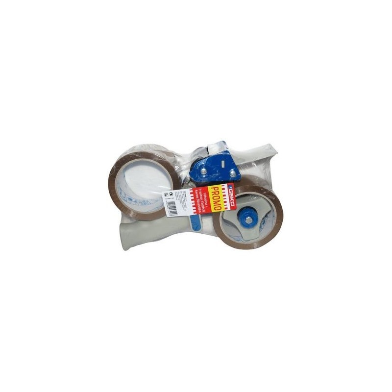 Geko Pack promo dérouleur +2 rouleaux adhésif emballage standard