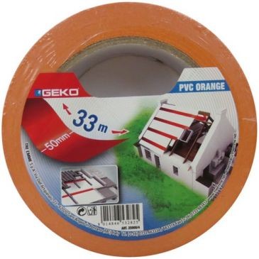 GEKO LYSTRA ADHESIFS Adhésif PVC orange 50mmx33m
