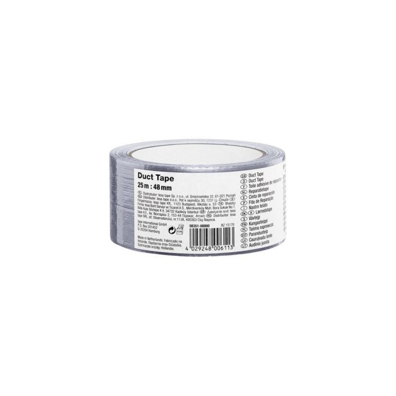 Tesa Basic adhésif toile 25mx48mm gris
