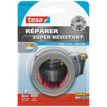 Tesa Premium réparation toilé super résistant gris 2.75x38