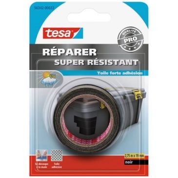 Tesa réparation toilé super résistant noir 2.75mx19mm