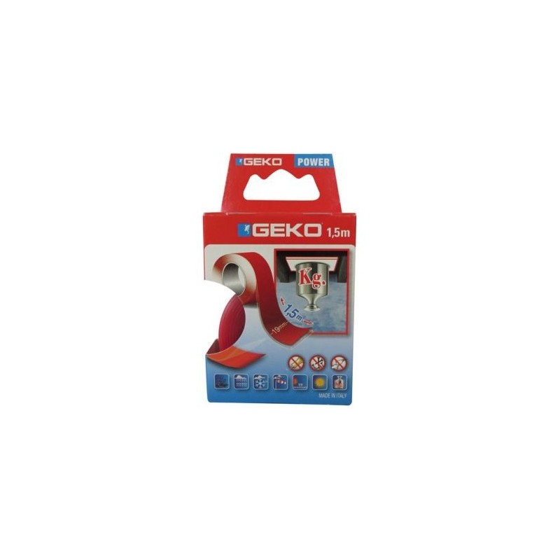 Geko Adhésif double face extra fort 19mmx1.5m