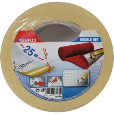Geko Adhésif double face tissu 50mmx25m