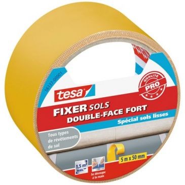 Tesa fixation sols double face fort 5mx50mm