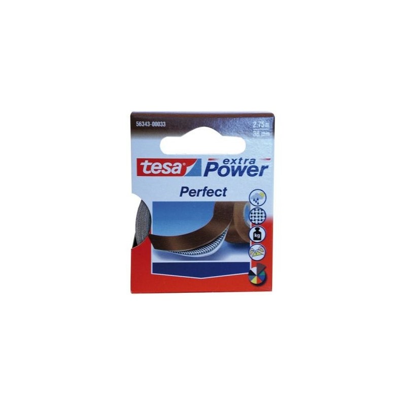 Tesa Premium réparation toilé super résistant brun 2.75mx38mm
