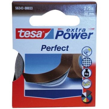 Tesa Premium réparation toilé super résistant brun 2.75mx38mm