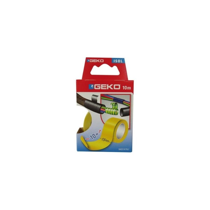 Geko Adhésif isolation 15mmx10m jaune