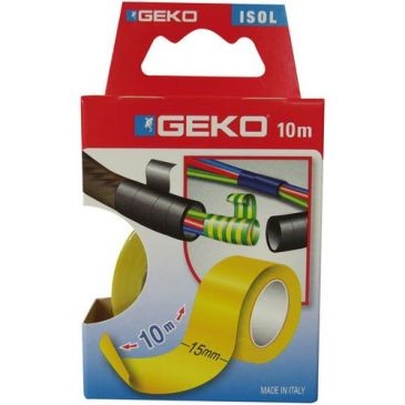 Geko Adhésif isolation 15mmx10m jaune