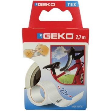 Geko Adhésif tissu plastifié 19mmx2.7m blanc