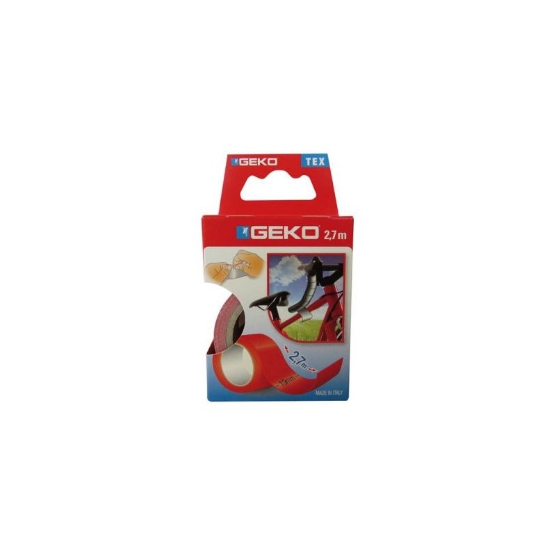Geko Adhésif tissu plastifié 19mmx2.7m rouge