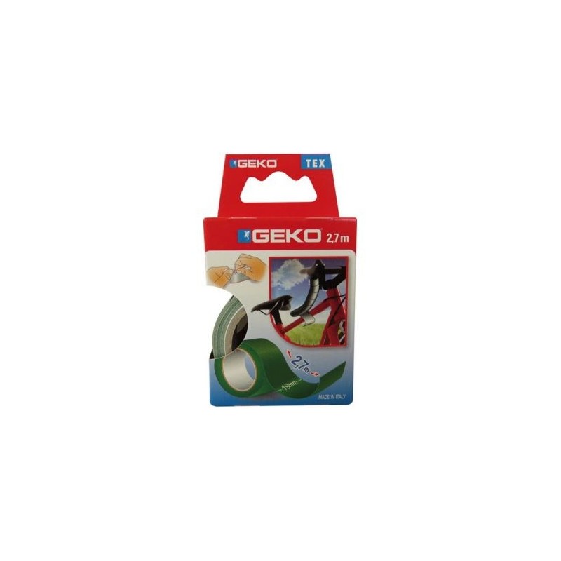 Geko Adhésif tissu plastifié 19mmx2.7m vert