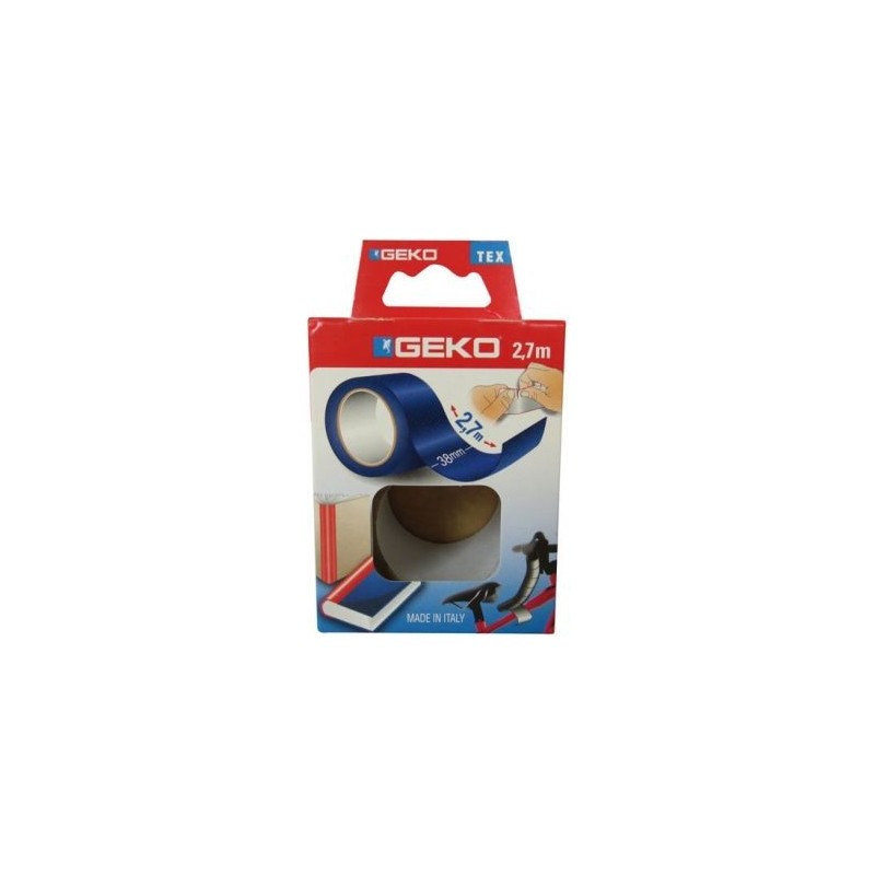 GEKO LYSTRA ADHESIFS Adhésif tissu plastifié 38mmx2.7m bleu