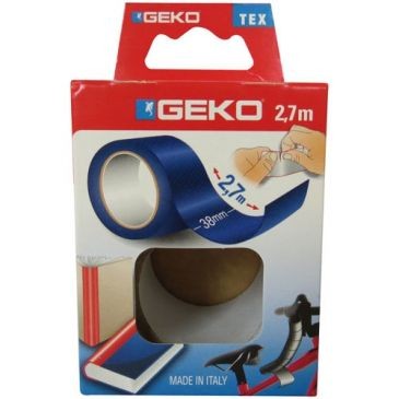 GEKO LYSTRA ADHESIFS Adhésif tissu plastifié 38mmx2.7m bleu
