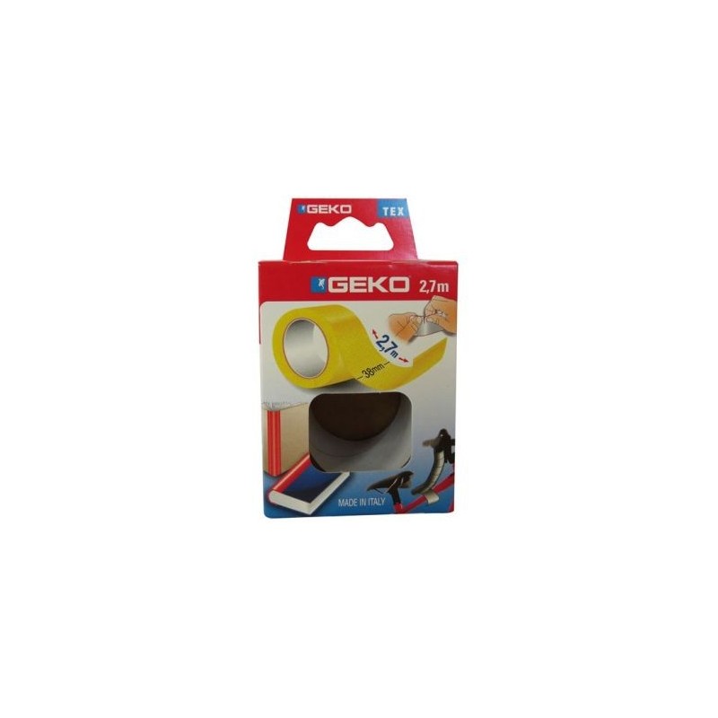 Geko Adhésif tissu plastifié 38mmx2.7m jaune