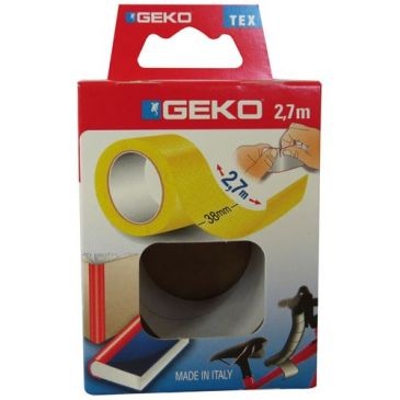 Geko Adhésif tissu plastifié 38mmx2.7m jaune