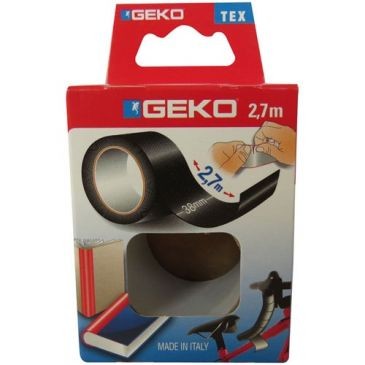 GEKO LYSTRA ADHESIFS Adhésif tissu plastifié 38mmx2.7m noir