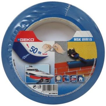 Geko Adhésif de masquage 25mmx50m bleu 15 jours