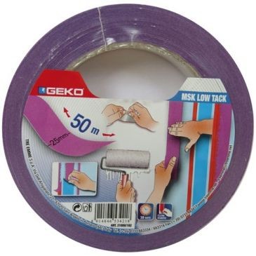 Geko Adhésif de masquage 25mmx50m violet 30 jours