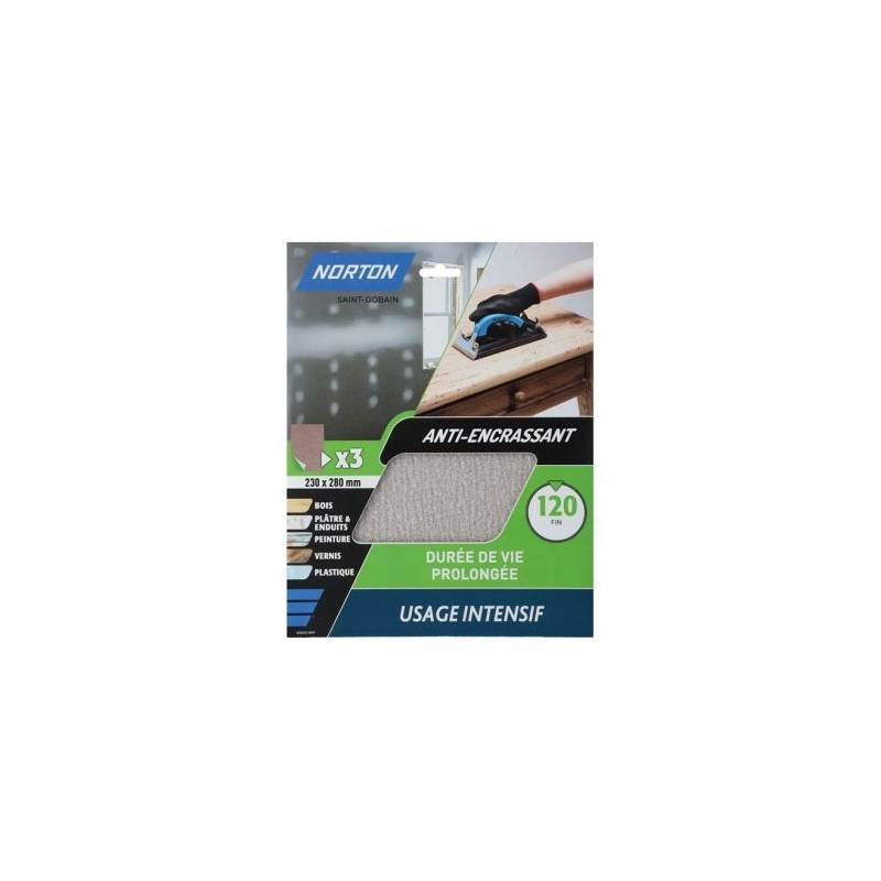 Norton Feuilles anti-encrassantes 230x280 grain 120