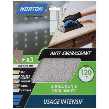 Norton Feuilles anti-encrassantes 230x280 grain 120