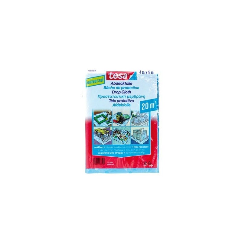 Tesa Bâche de protection universelle 20m2