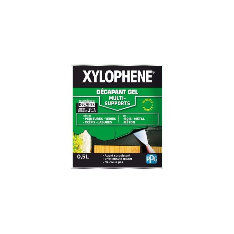 PPG DYRUP GSA/GSB Xylophène décapant gel multi support 0.5l incolore