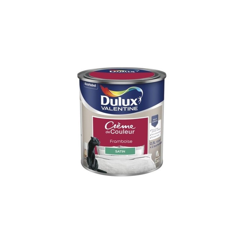 Dulux Valentine Valentine crème de couleur satin 0.5l framboise