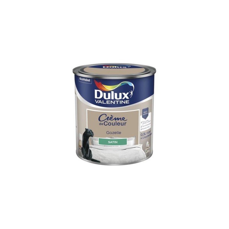Dulux Valentine Valentine crème de couleur satin 0.5l gazelle