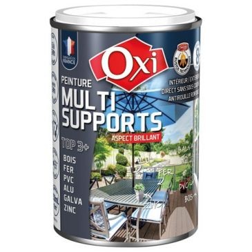 OXI Peinture TOP 3 bois fer pvc brillant 250ml blanc ral9010